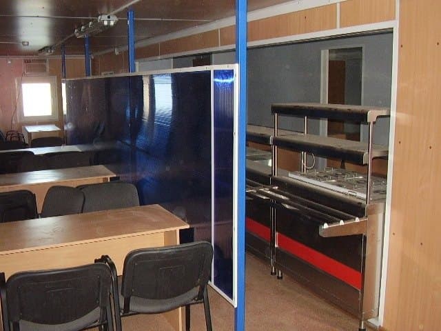 Обеденный зал модульной столовой